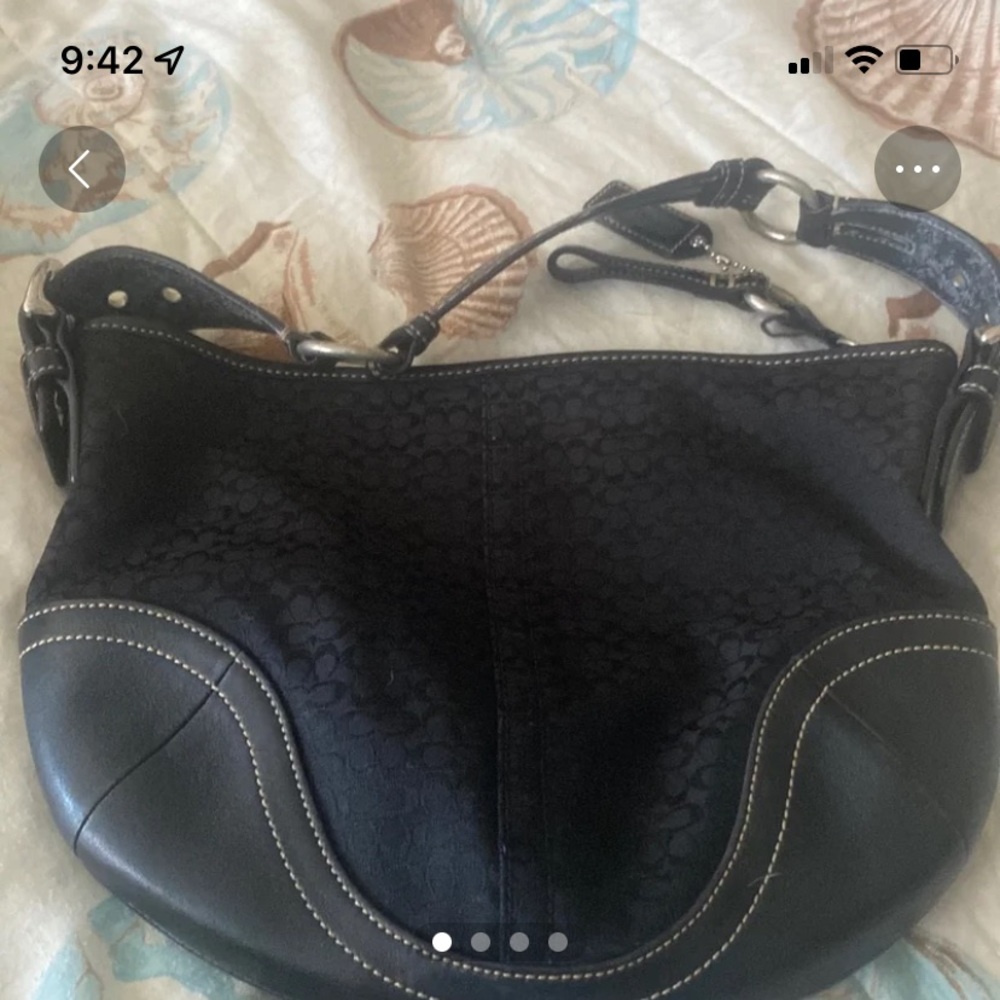 Coach black small handbag